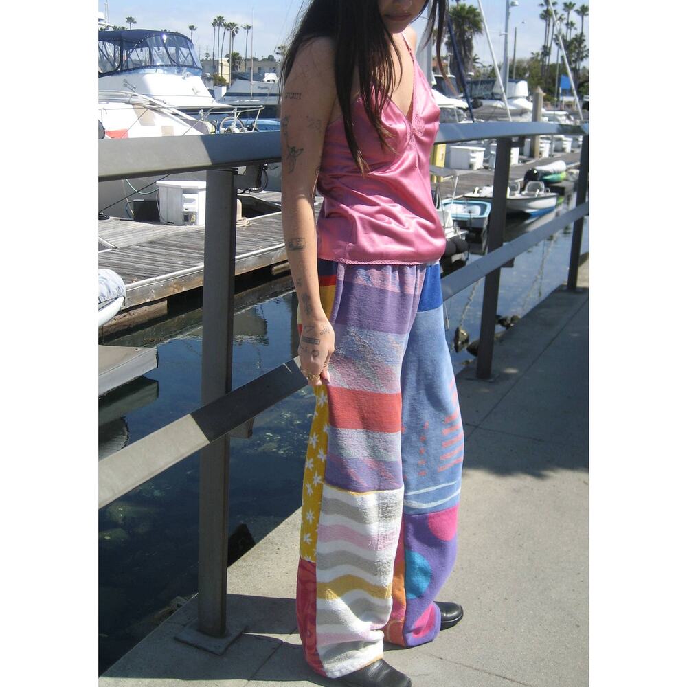 M/L PREORDER - Towel Patchwork Pieced Pant (Ships June 29–July 13)
